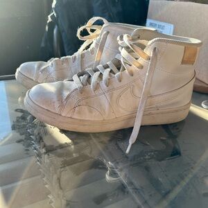 Nike White High-Top Athletic Shoes